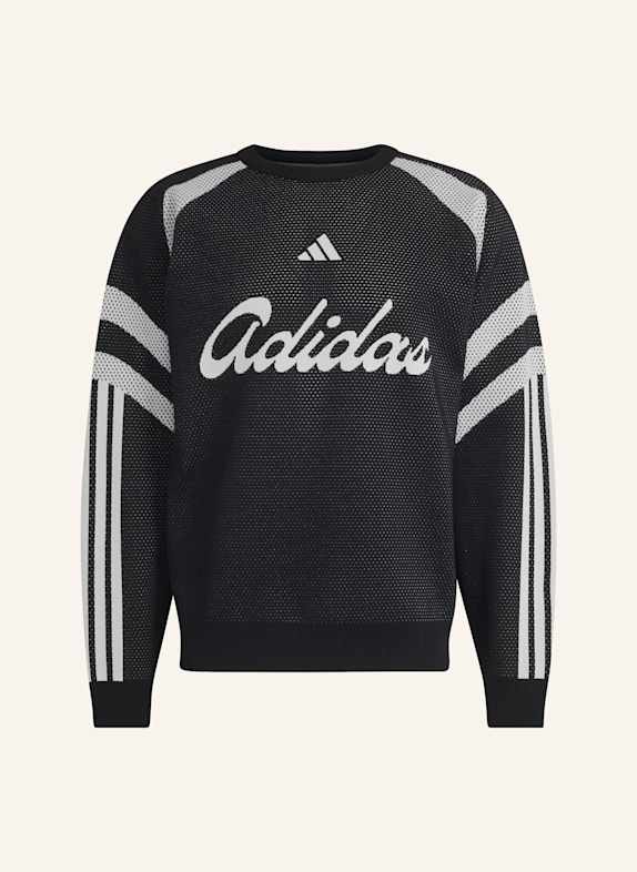 adidas HOUSE OF TIRO SWEATSHIRT, GEWIRKTES MATERIAL SCHWARZ/ WEISS