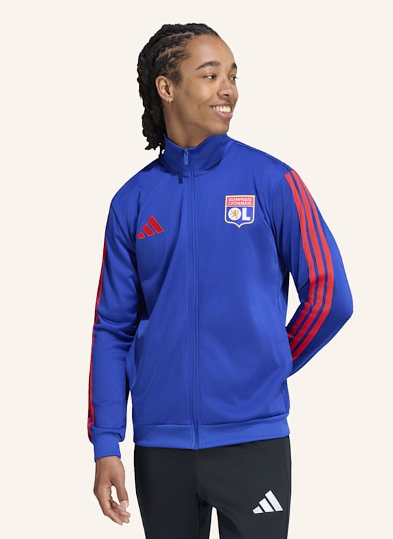 adidas OLYMPIQUE LYON DNA TRAININGSJACKE BLAU