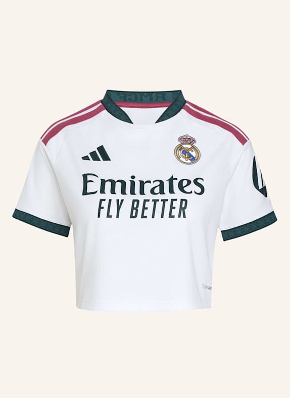 adidas REAL MADRID 26/27 CROPPED HEIMTRIKOT WEISS