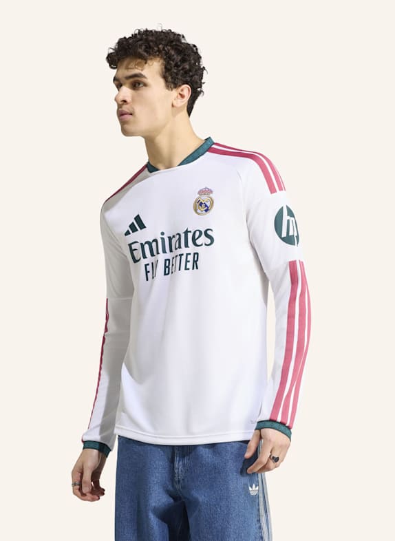adidas REAL MADRID 26/27 HEIMTRIKOT, LANGÄRMELIG WEISS