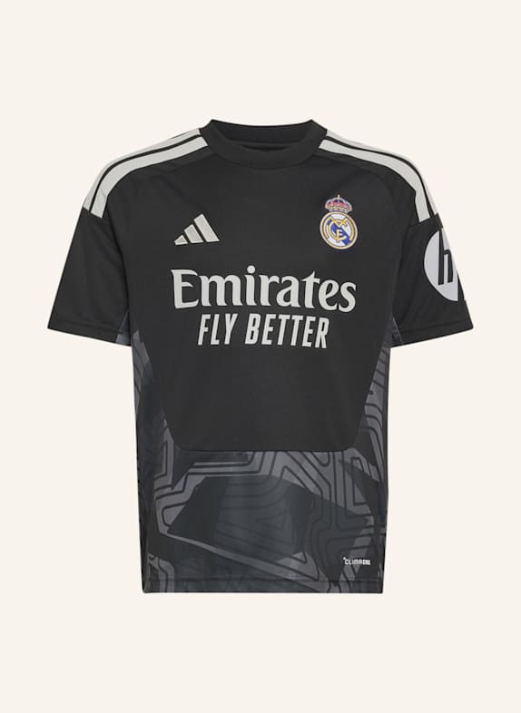 adidas REAL MADRID 26/27 KIDS TORWART-HEIMTRIKOT SCHWARZ
