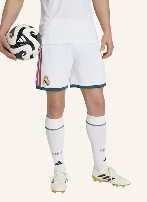 adidas REAL MADRID 26/27 HEIMSHORTS AUTHENTIC WEISS