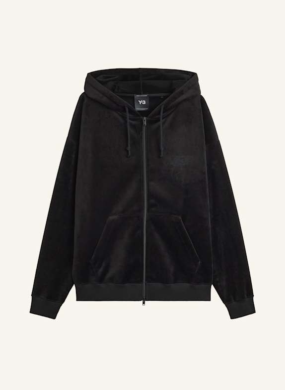 Y-3 Y-3 KAPUZENJACKE, SAMTCORD SCHWARZ