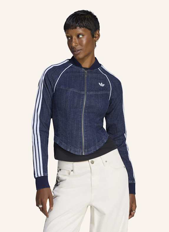 adidas Originals SUPERSTAR ORIGINALS JACKE, DENIM, KORSETT-STIL BLAU