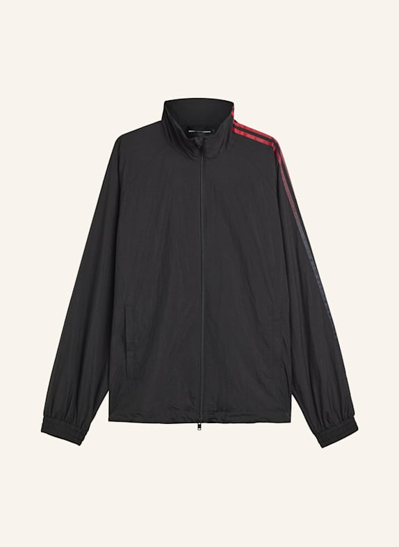 Y-3 Y-3 3-STREIFEN-NYLON-TRAININGSJACKE MIT FARBVERLAUF SCHWARZ