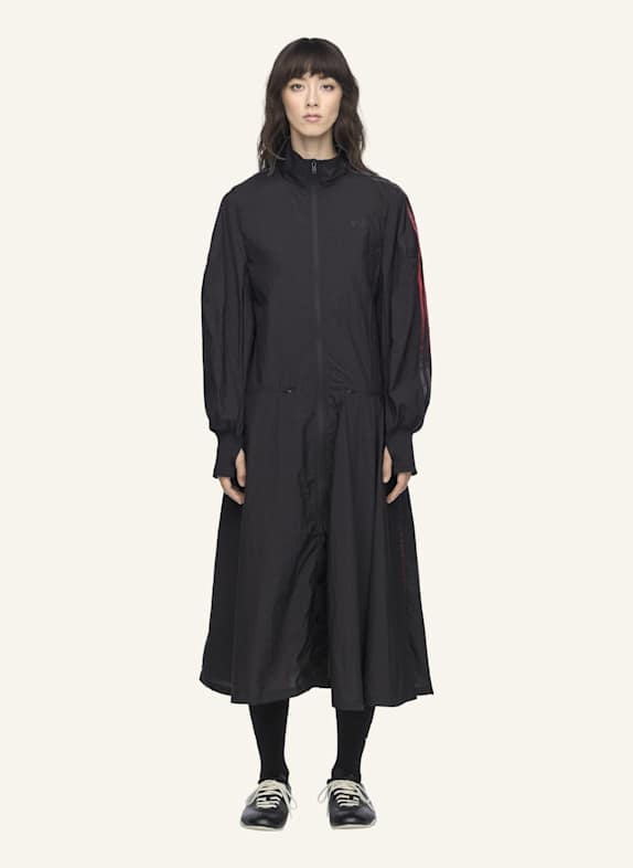 Y-3 Y-3 TRAININGSKLEID, NYLON, 3-STREIFEN, FARBVERLAUF SCHWARZ