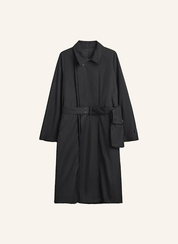 Y-3 Y-3 MANTEL AUS GESPONNENEM NYLON SCHWARZ