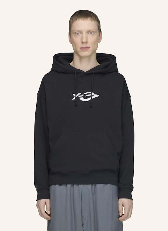 Y-3 Y-3 LIQUID LOGO KAPUZENJACKE, FRENCH TERRY SCHWARZ