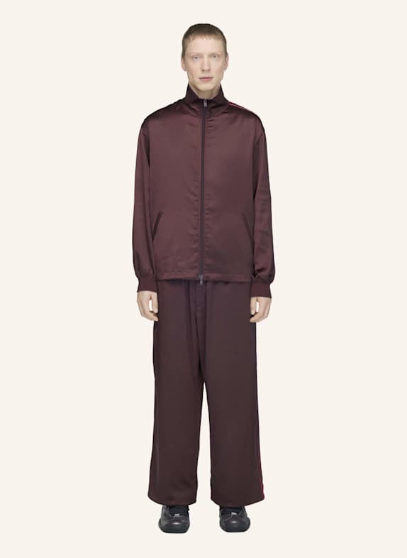Y-3 Y-3 3-STREIFEN TRAININGSHOSE, SATIN, FARBVERLAUF ROT