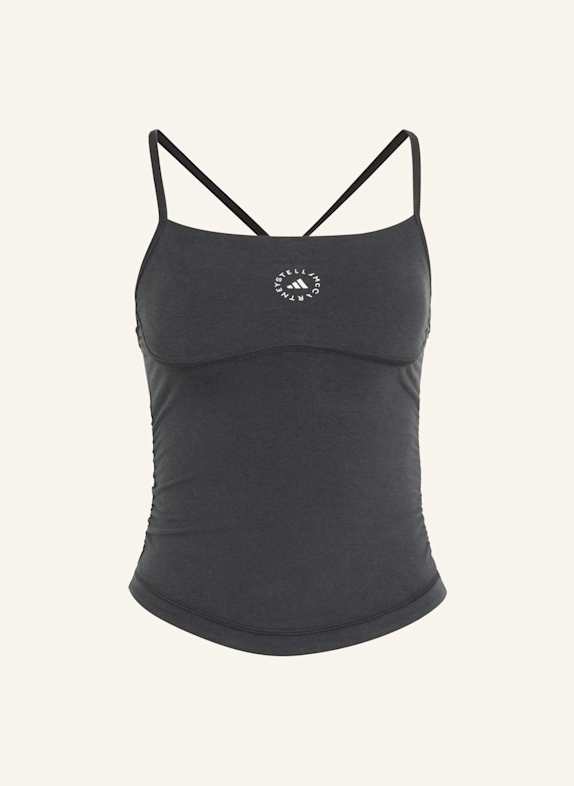 adidas by Stella McCartney ADIDAS BY STELLA MCCARTNEY STUDIO CROP-TOP SCHWARZ