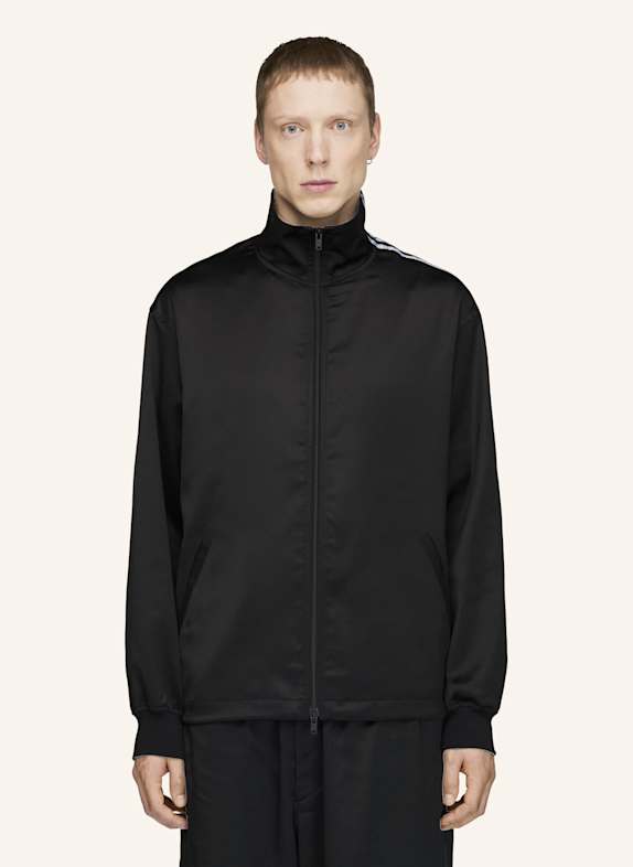 Y-3 Y-3 SATIN GRADIENT 3-STREIFEN TRAININGSJACKE SCHWARZ