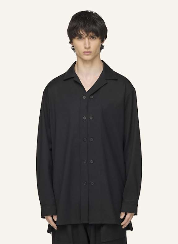 Y-3 Y-3 HEMDJACKE, WOLLE SCHWARZ