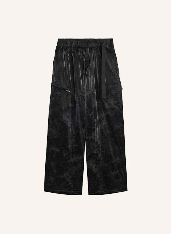 Y-3 Y-3 MARBLE NYLON HOSE, SCHMAL ZULAUFEND SCHWARZ