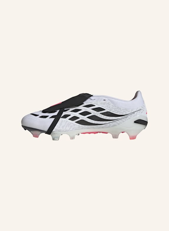 adidas PREDATOR PRO FUSSBALLSCHUH, FESTE BÖDEN, UMSCHLAGBARE ZUNGE WEISS/ NEONORANGE/ SCHWARZ
