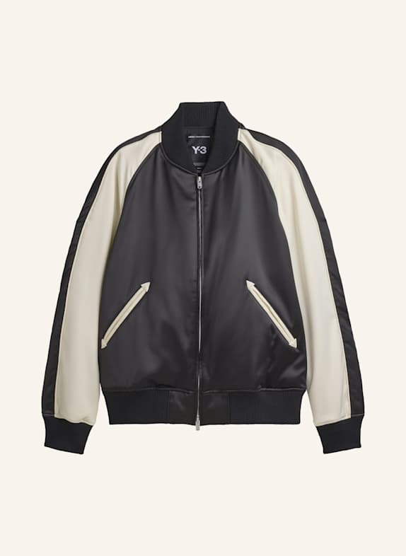 Y-3 Y-3 LIQUID LOGO SATIN SOUVENIR JACKE SCHWARZ