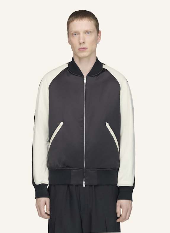 Y-3 Y-3 LIQUID LOGO SATIN SOUVENIR JACKE SCHWARZ