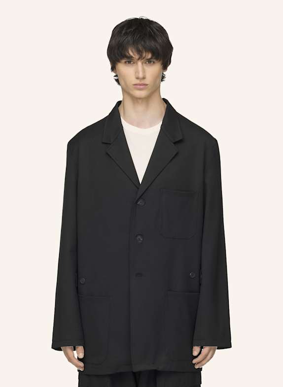 Y-3 Y-3 CHORE WOLLMANTEL SCHWARZ
