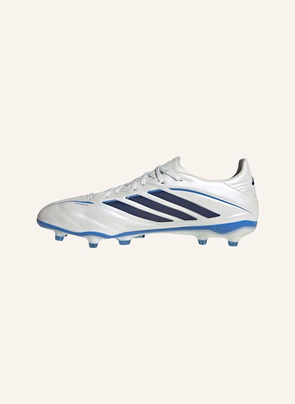 adidas COPA PURE IV ELITE FUSSBALLSCHUH, FESTE BÖDEN, OHNE SCHNÜRSENKEL WEISS/ BLAU