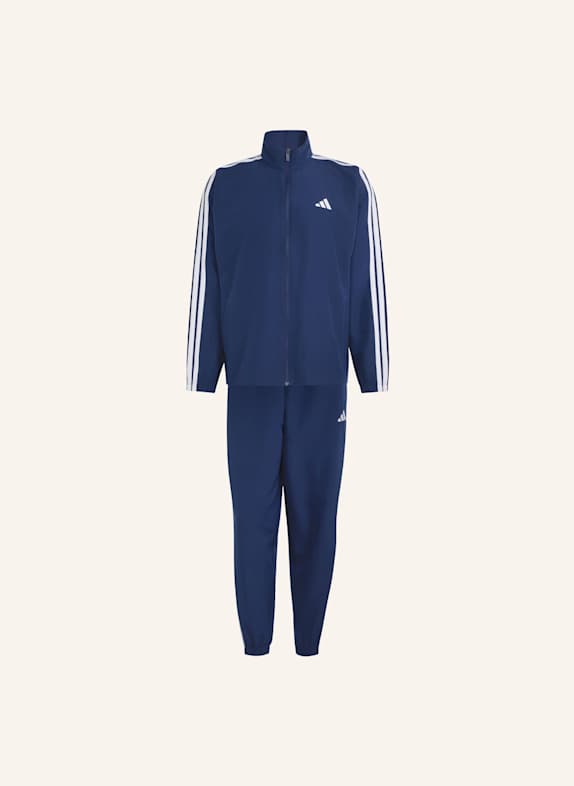 adidas 3-STREIFEN WOVEN TRAININGSANZUG WEISS
