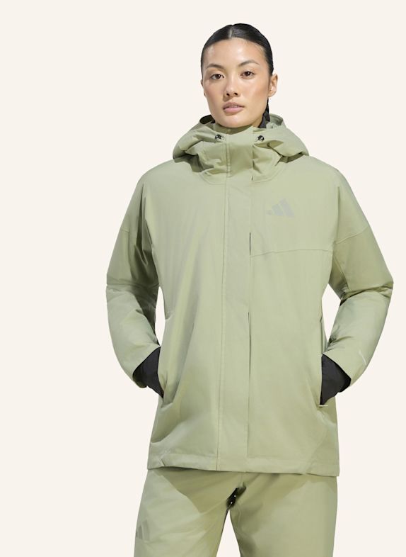 adidas TERREX TERREX MULTI JACKE, 2-LAGIG, CLIMAPROOF, ISOLIERT GRÜN