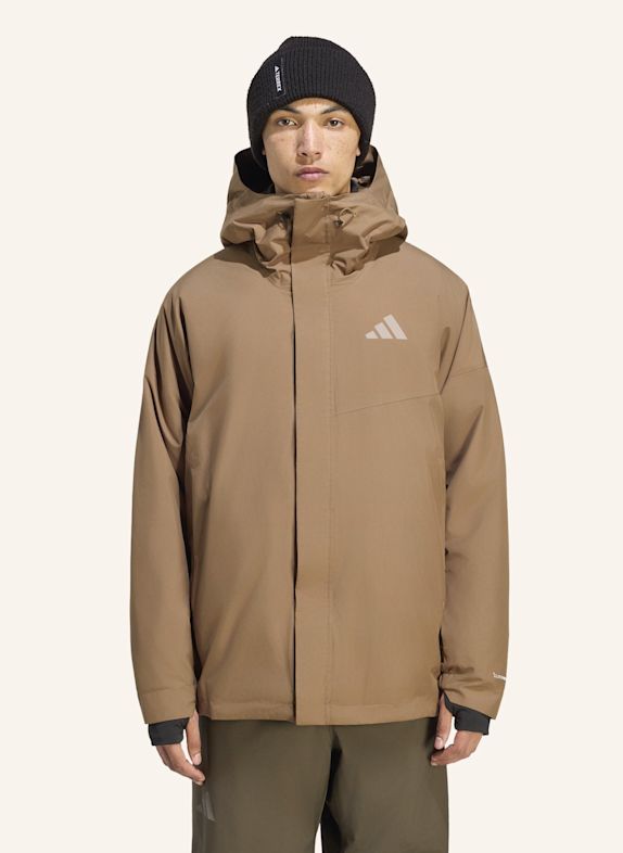 adidas TERREX TERREX MULTI CLIMAPROOF ISOLATIONSJACKE, 2-LAGIG BRAUN