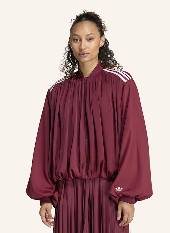 adidas Originals ORIGINALS JACKE, SATIN, PLISSIERT ROT