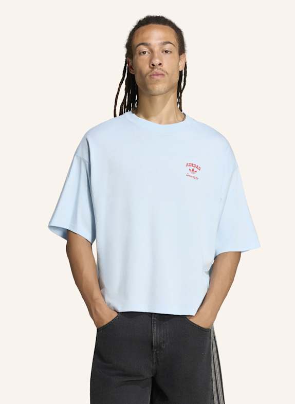 adidas Originals BOOTS GRAFIK T-SHIRT BLAU
