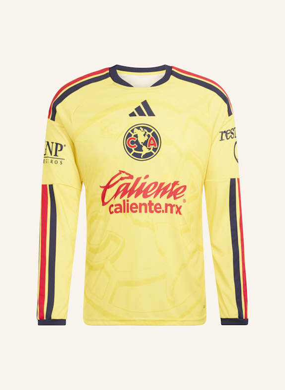 adidas CLUB AMERICA 26/27 HEIMTRIKOT, LANGÄRMELIG GELB/ BLAU