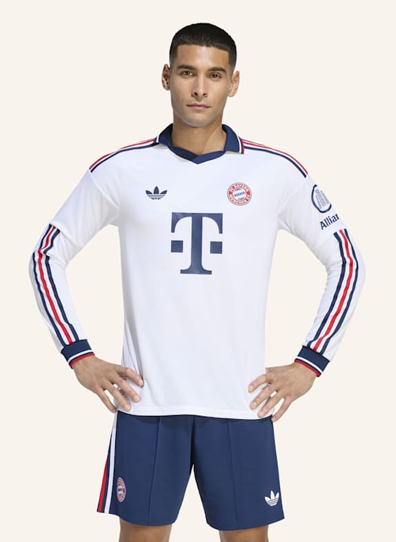 adidas FC BAYERN MÜNCHEN 26/27 AUTHENTIC AUSWÄRTSTRIKOT, LANGÄRMELIG WEISS