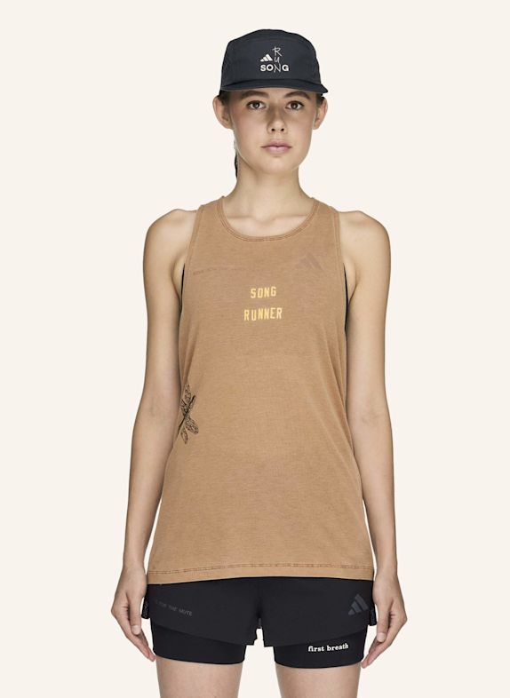 adidas ADIDAS RUNNING X SONG FOR THE MUTE TANKTOP BRAUN
