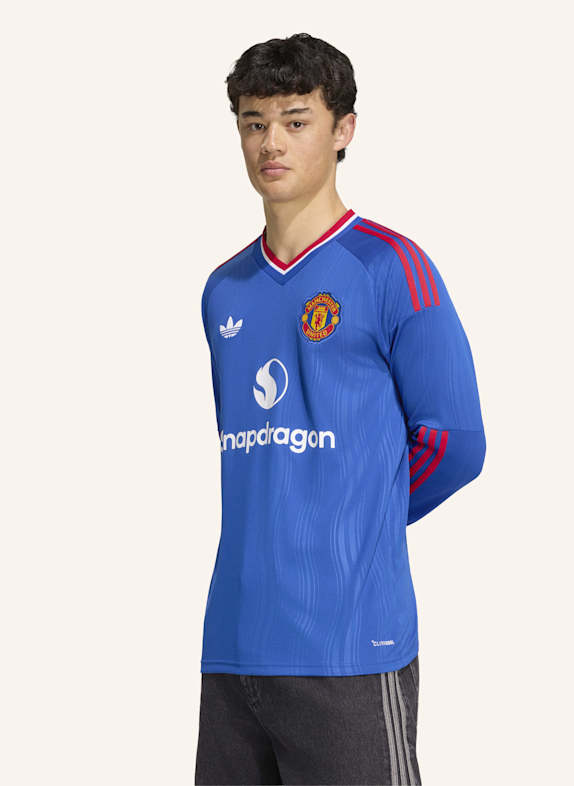 adidas MANCHESTER UNITED 26/27 AUSWÄRTSTRIKOT, LANGÄRMELIG BLAU