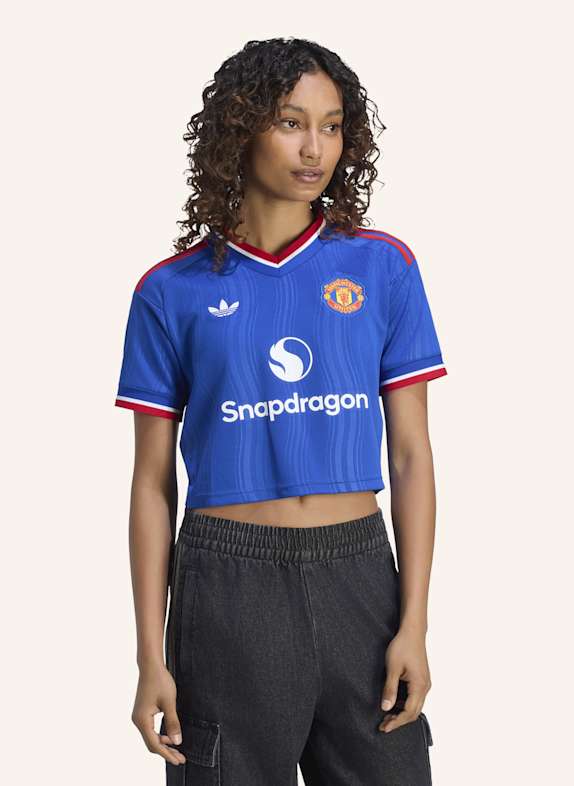 adidas MANCHESTER UNITED 26/27 AUSWÄRTSTRIKOT, KÜRZER GESCHNITTEN BLAU