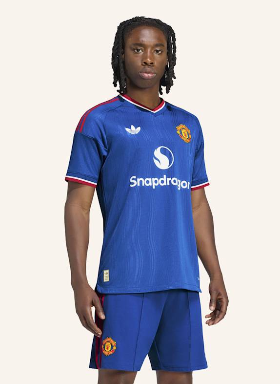 adidas MANCHESTER UNITED 26/27 AUTHENTIC AUSWÄRTSTRIKOT BLAU