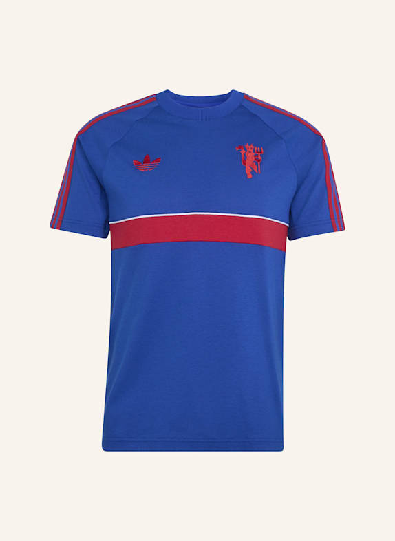 adidas MANCHESTER UNITED ORIGINALS T-SHIRT BLAU