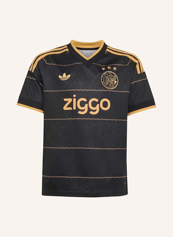 adidas AJAX AMSTERDAM 26/27 KIDS AUSWÄRTSTRIKOT SCHWARZ/ ORANGE