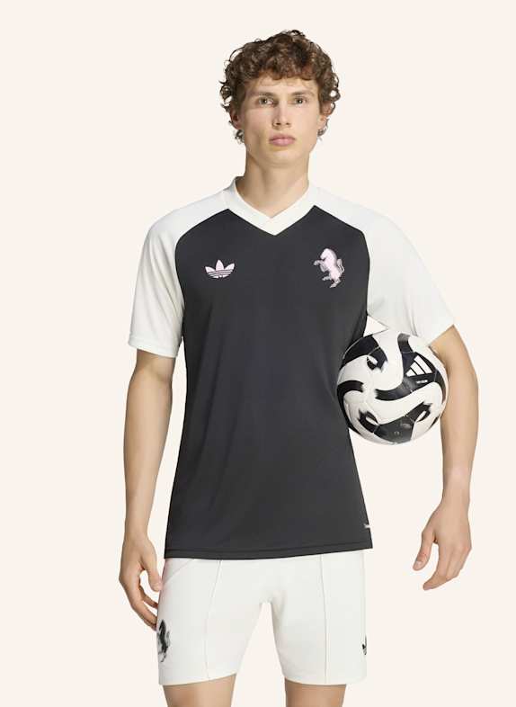 adidas JUVENTUS TURIN 26/27 PRE-MATCH AUSWÄRTSTRIKOT SCHWARZ/ WEISS