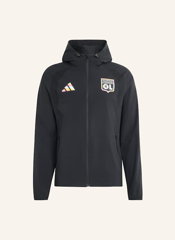 adidas OLYMPIQUE LYON TIRO TRAVEL WINDBREAKER SCHWARZ