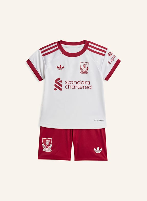 adidas LIVERPOOL FC 26/27 MINI-AUSWÄRTSAUSRÜSTUNG WEISS