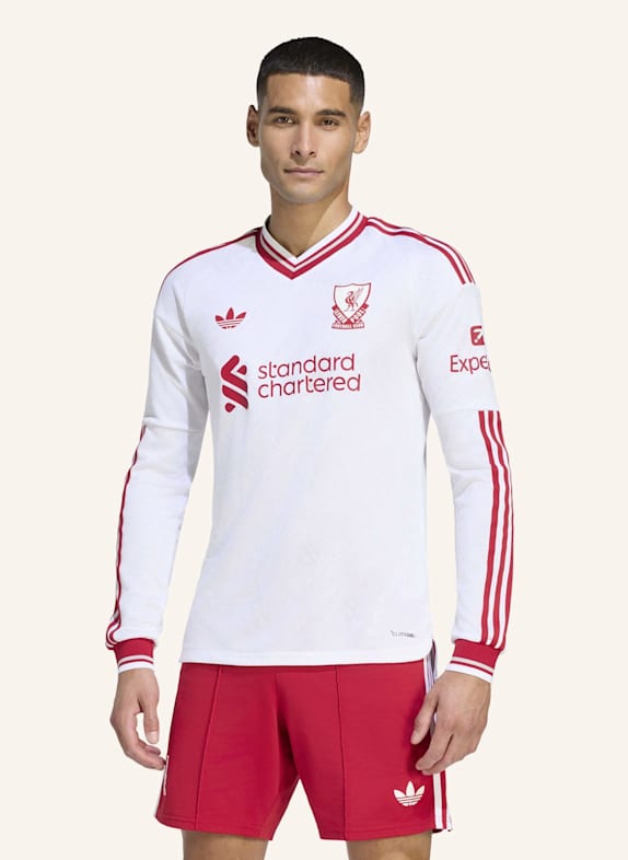 adidas FC LIVERPOOL 26/27 AUTHENTIC AUSWÄRTSTRIKOT, LANGÄRMELIG WEISS