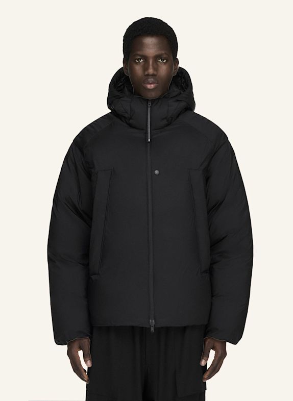 Y-3 Y-3 PUFFER JACKE, KAPUZE SCHWARZ