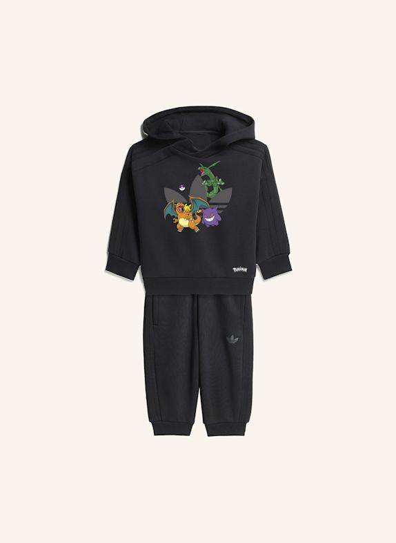 adidas Originals ADIDAS POKEMON HOODIE-SET, LOCKERER SCHNITT SCHWARZ