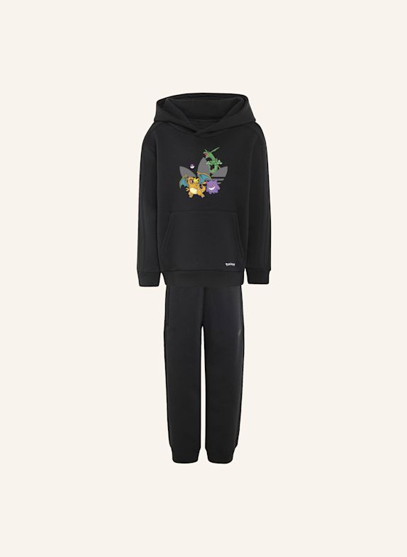 adidas Originals ADIDAS POKÉMON HOODIE SET; LOCKER GESCHNITTEN SCHWARZ