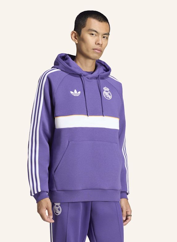 adidas REAL MADRID ORIGINALS HOODIE LILA