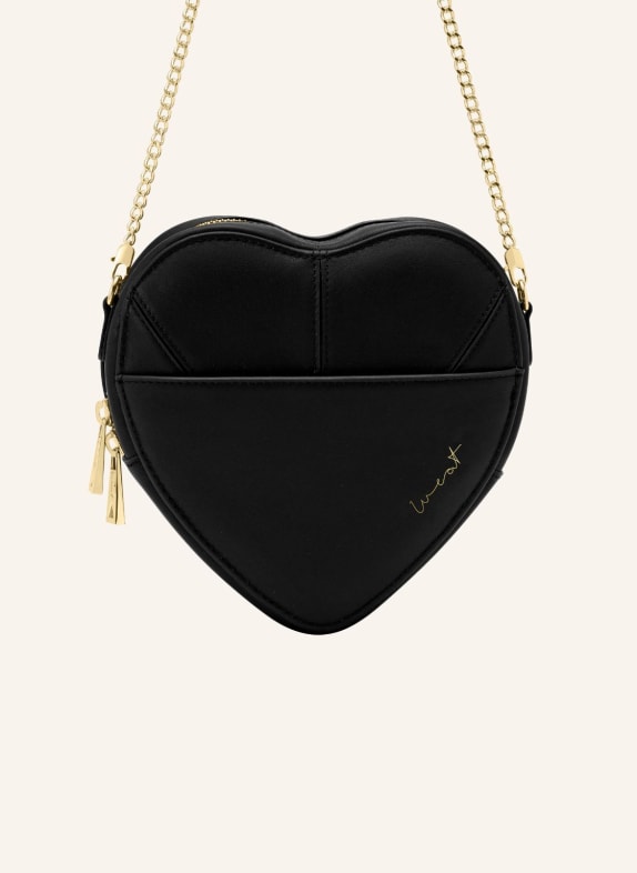 WEAT Handtasche BIG HEART SCHWARZ