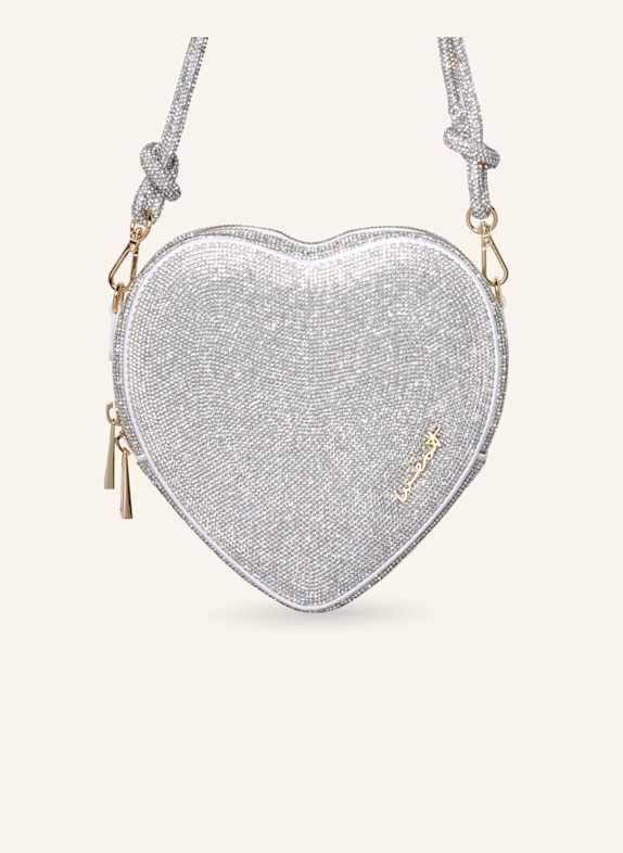 WEAT Handtasche BIG HEART SILBER