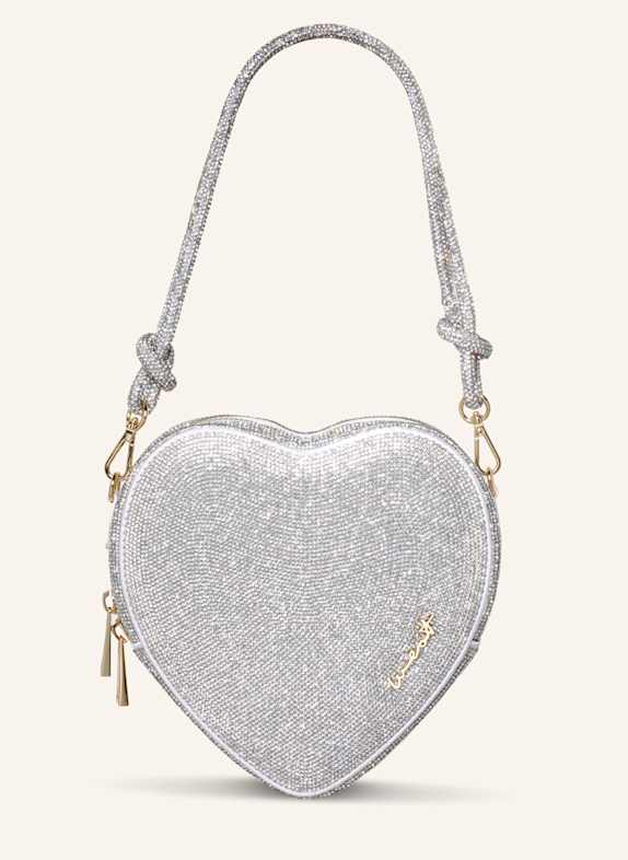 WEAT Handtasche BIG HEART SILBER