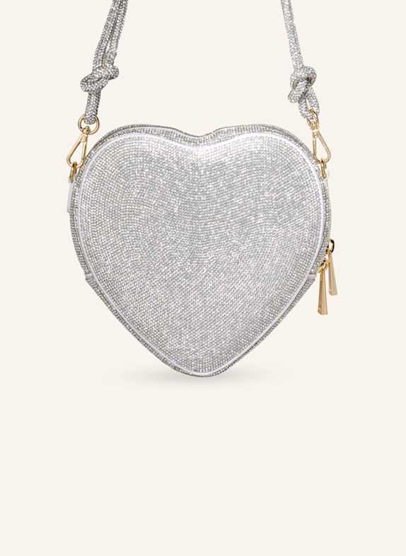 WEAT Handtasche BIG HEART SILBER