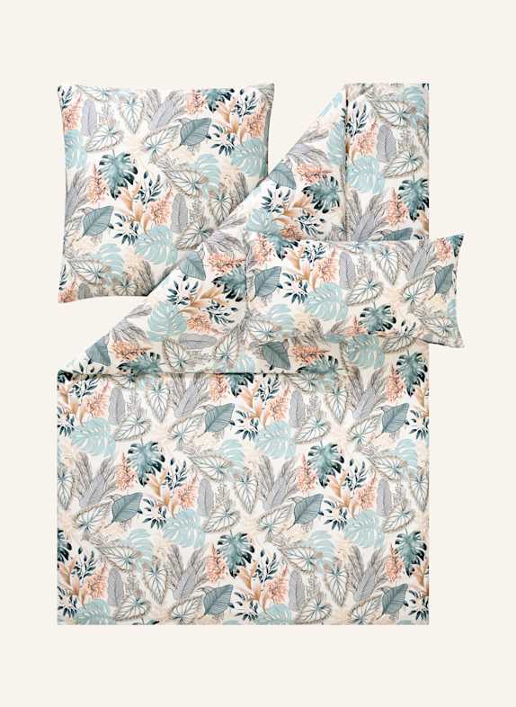 ESTELLA Bettwäsche LIANE BLAU/ DUNKELBLAU