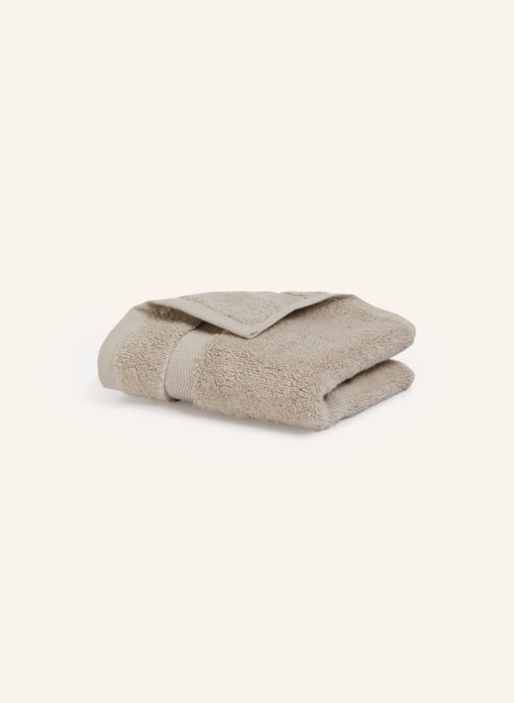 ROYFORT 2er-Set Waschlappen GRACE aus Baumwolle TAUPE