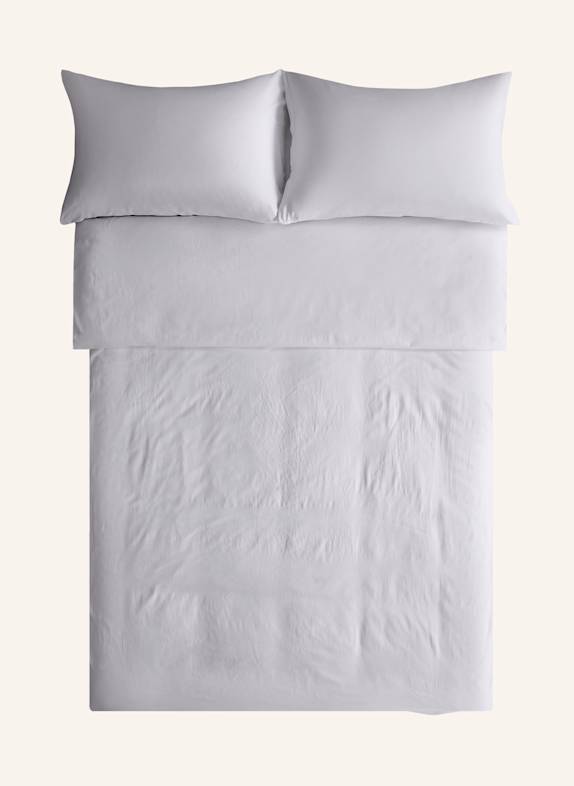 ROYFORT Bettwäsche-Set BAUMWOLLE WEISS